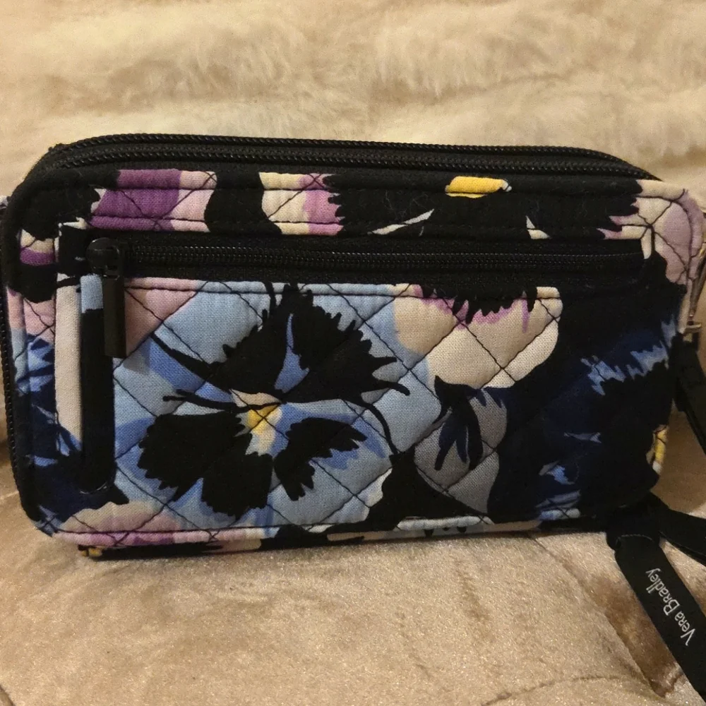 Vera Bradley Floral Quilted Wristlet/Small Purse